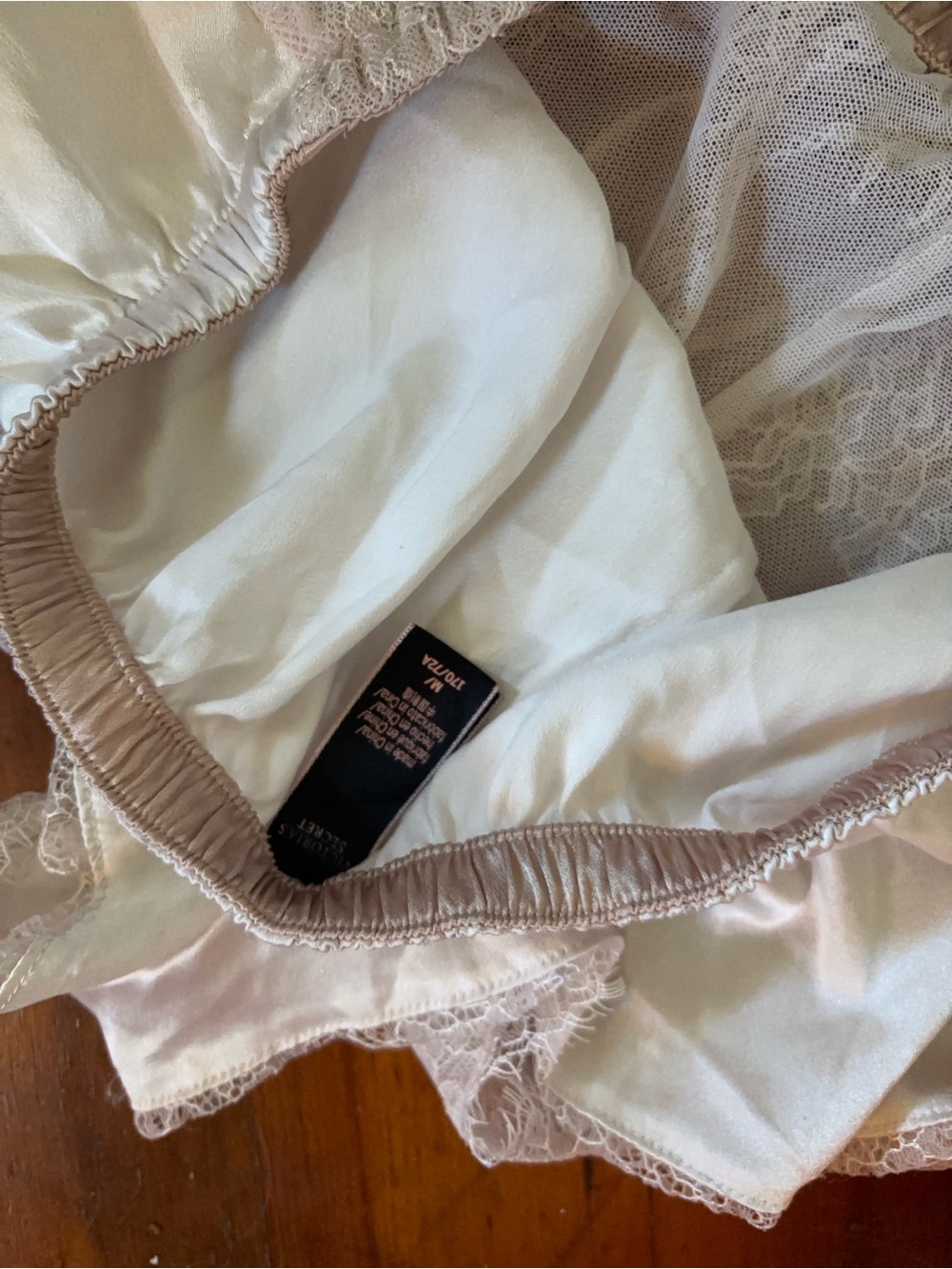 PINK Victoria's Secret Lace-Trim Chemise in Light Blush